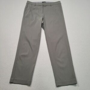 J Jill Wearever Collection Refined Woven Trousers Gray Size 10 Straight  Pants